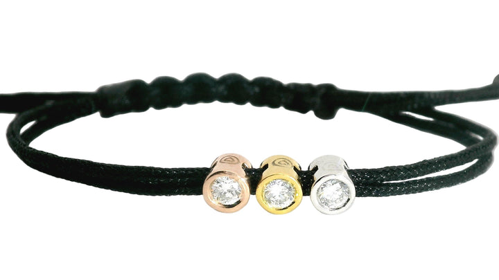 Bracelet Triply - cordon noir