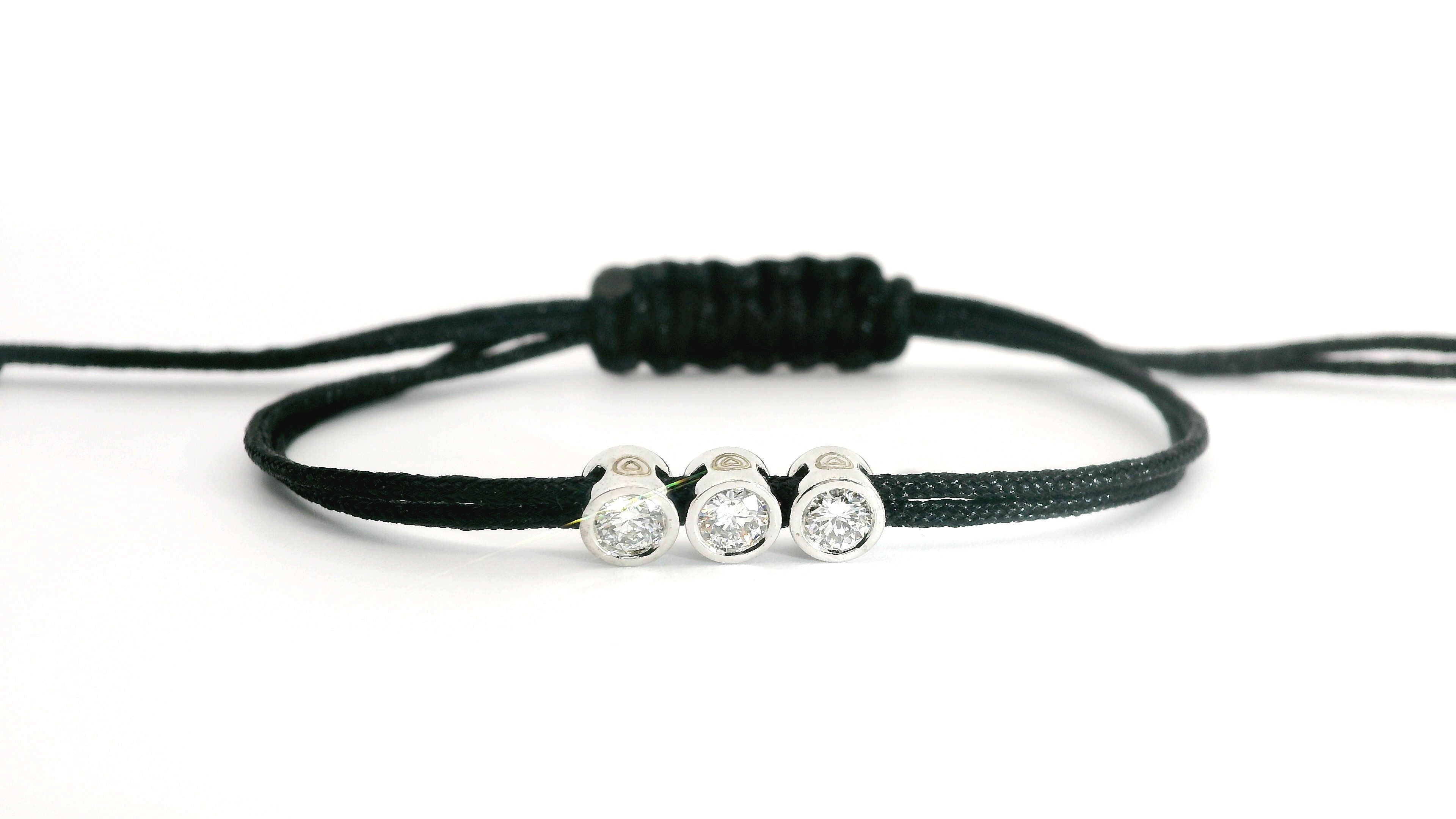 Bracelet Triply - cordon noir