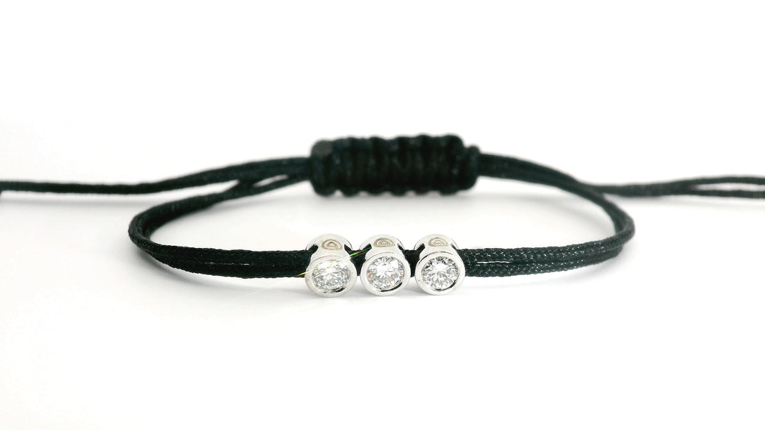 Bracelet Triply - cordon noir