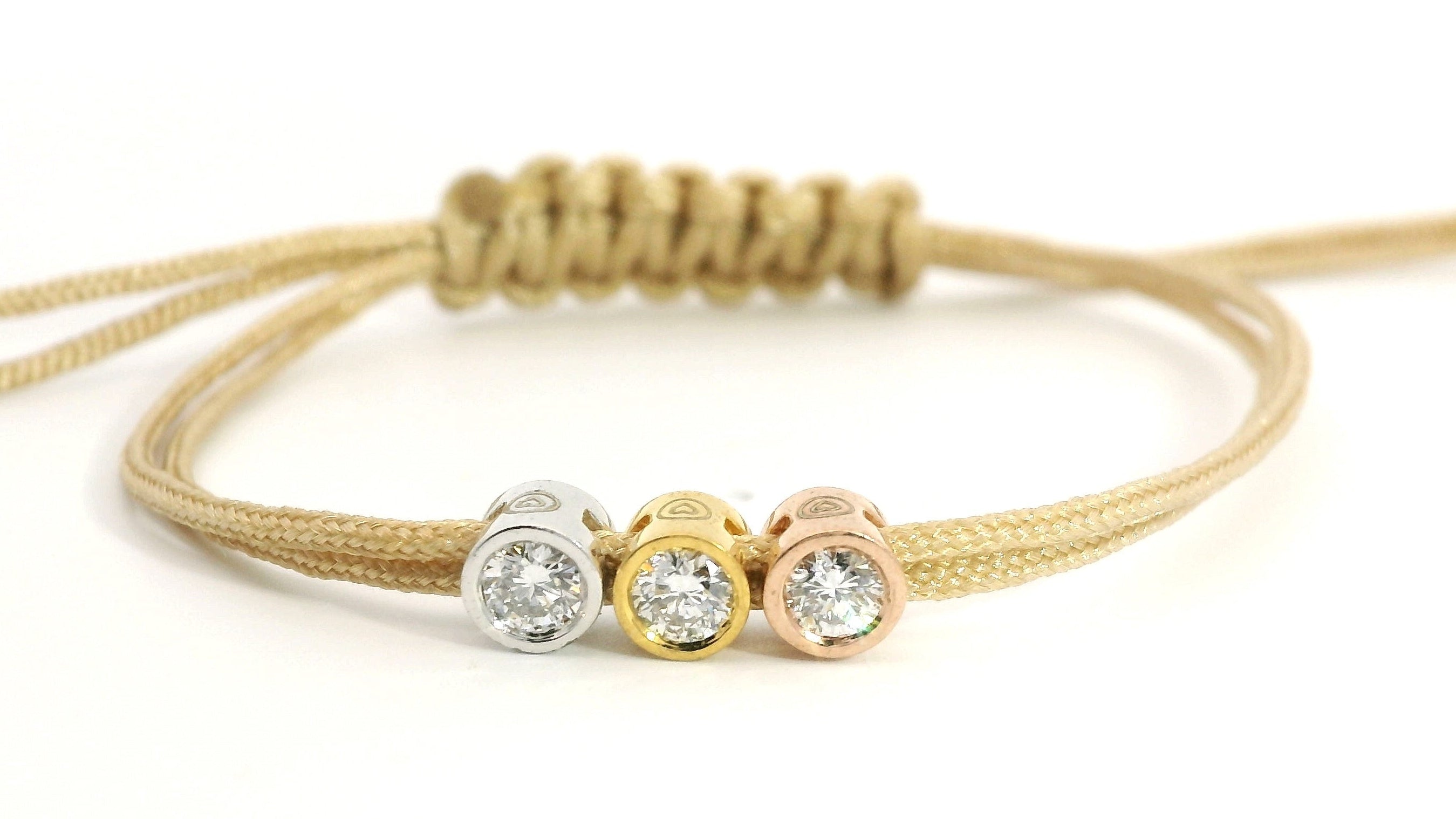 Bracelet Triply - cordon doré