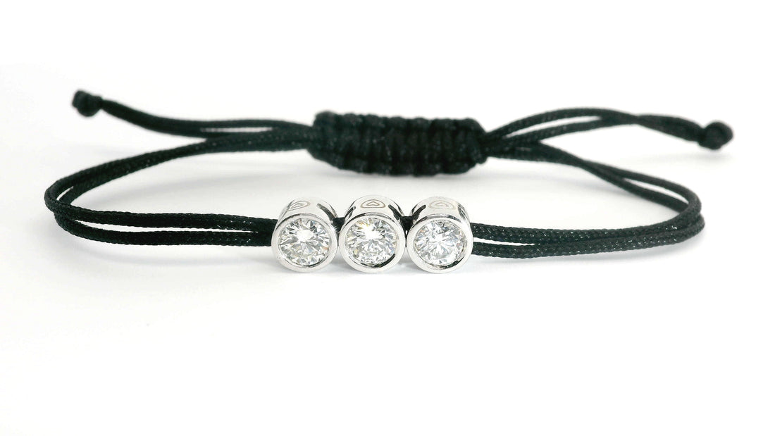 Bracelet Triply - cordon noir