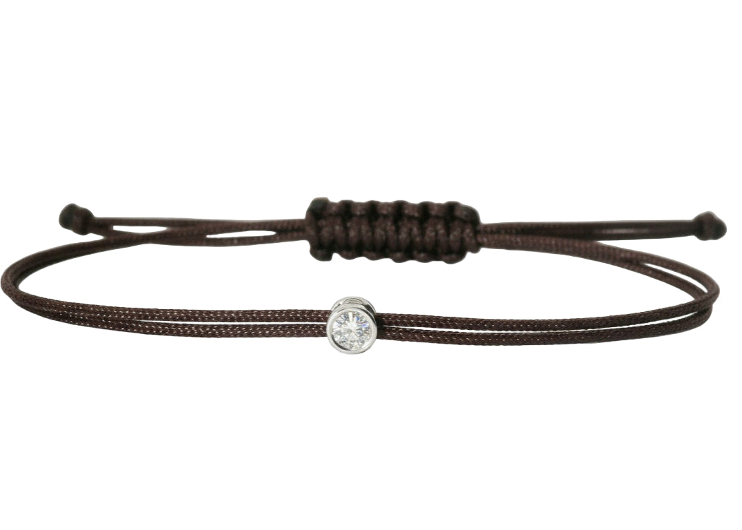 Bracelet Cuty - cordon brun