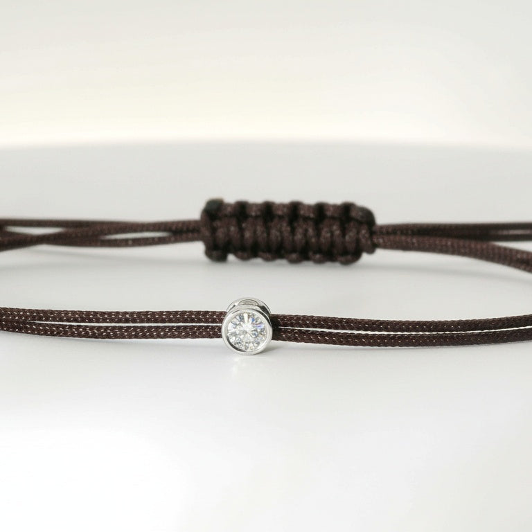 Bracelet Cuty - cordon brun