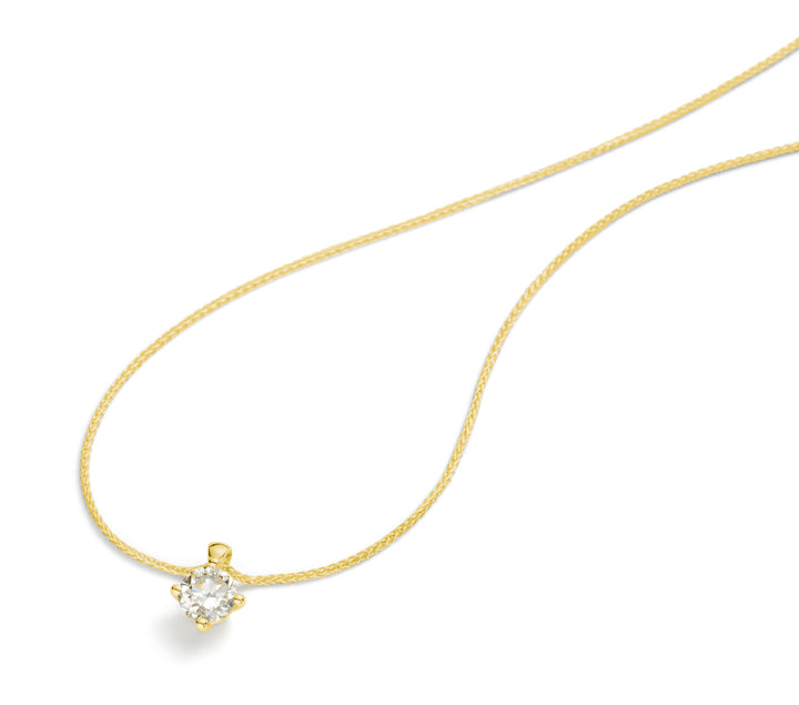 Collier solitaire 4-griffes