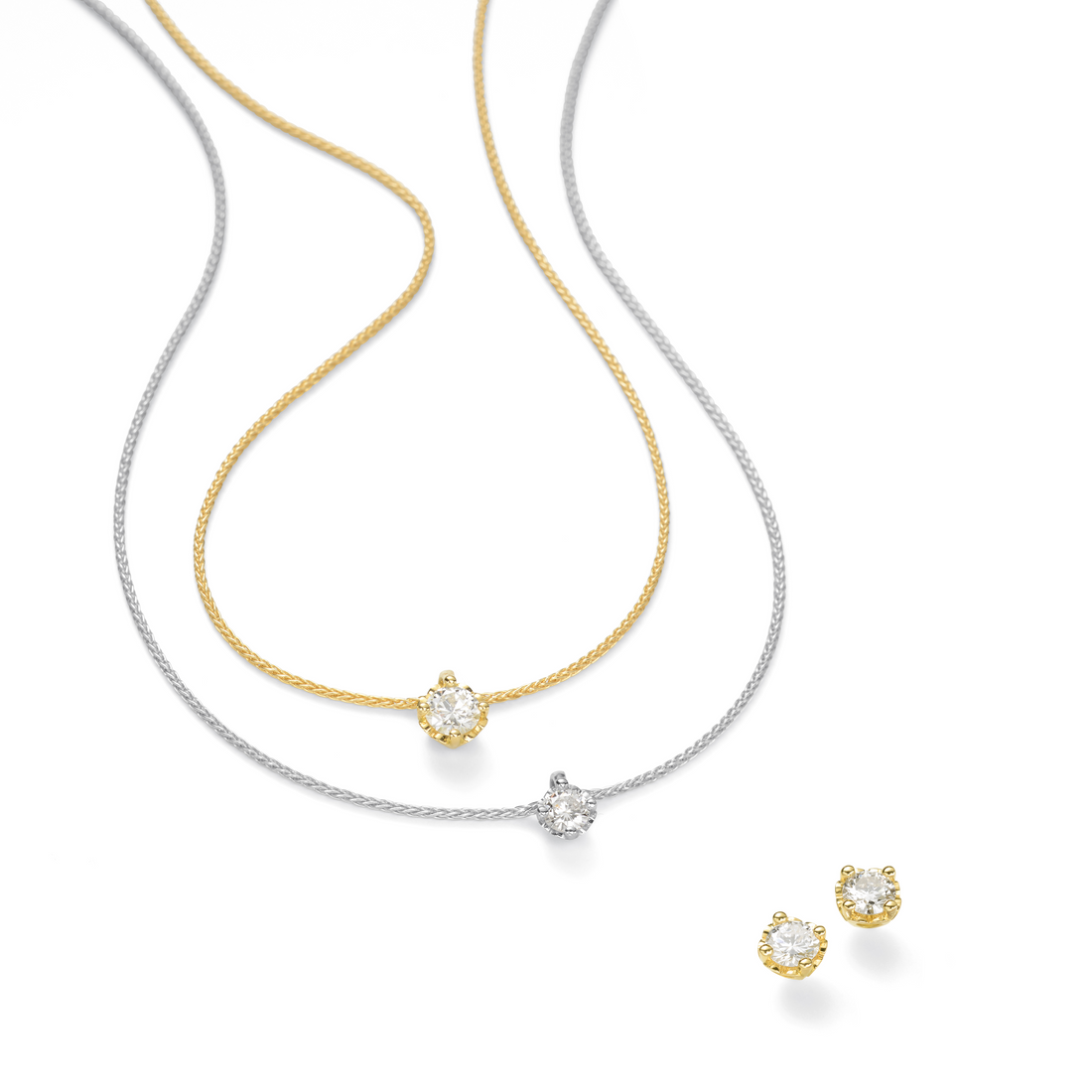 Clous d’oreilles solitaire cœur
