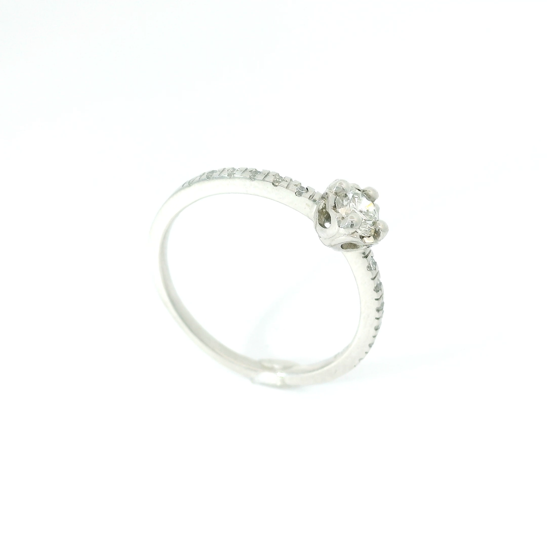 La bague solitaire cœurs 0.25 carats