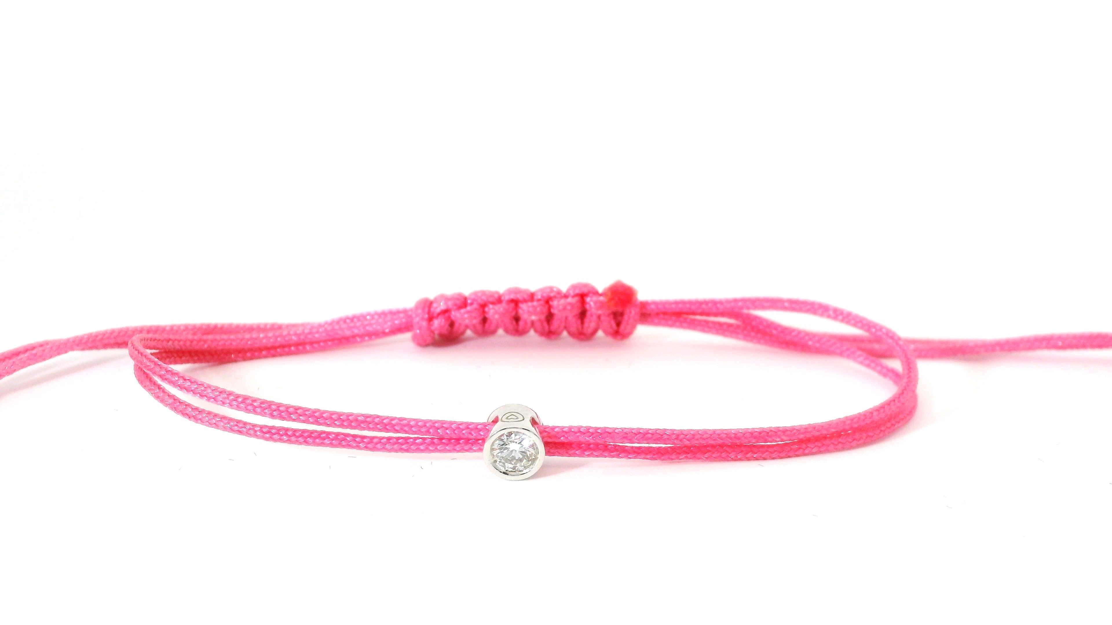 Bracelet Cuty - cordon rose