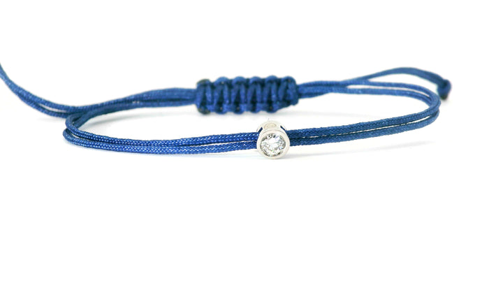 Bracelet Cuty - cordon bleu marine