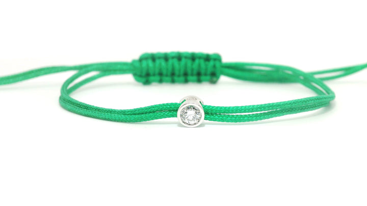 Bracelet Cuty - cordon vert
