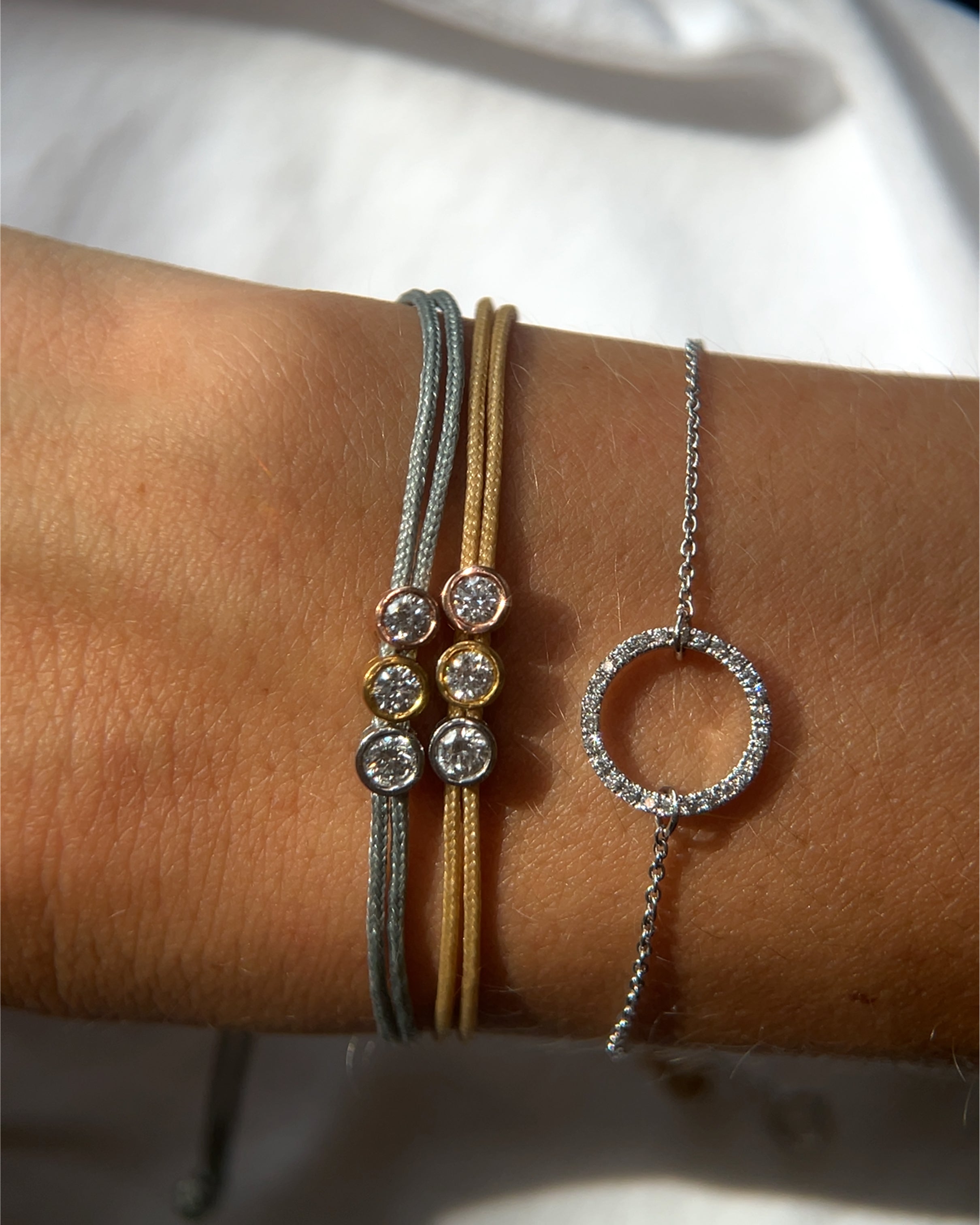 Bracelet Triply - cordon doré