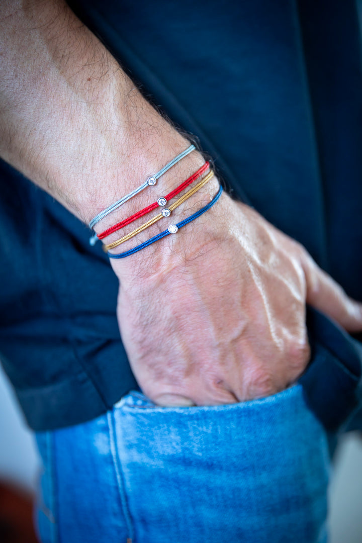 Bracelet Cuty - cordon bleu marine