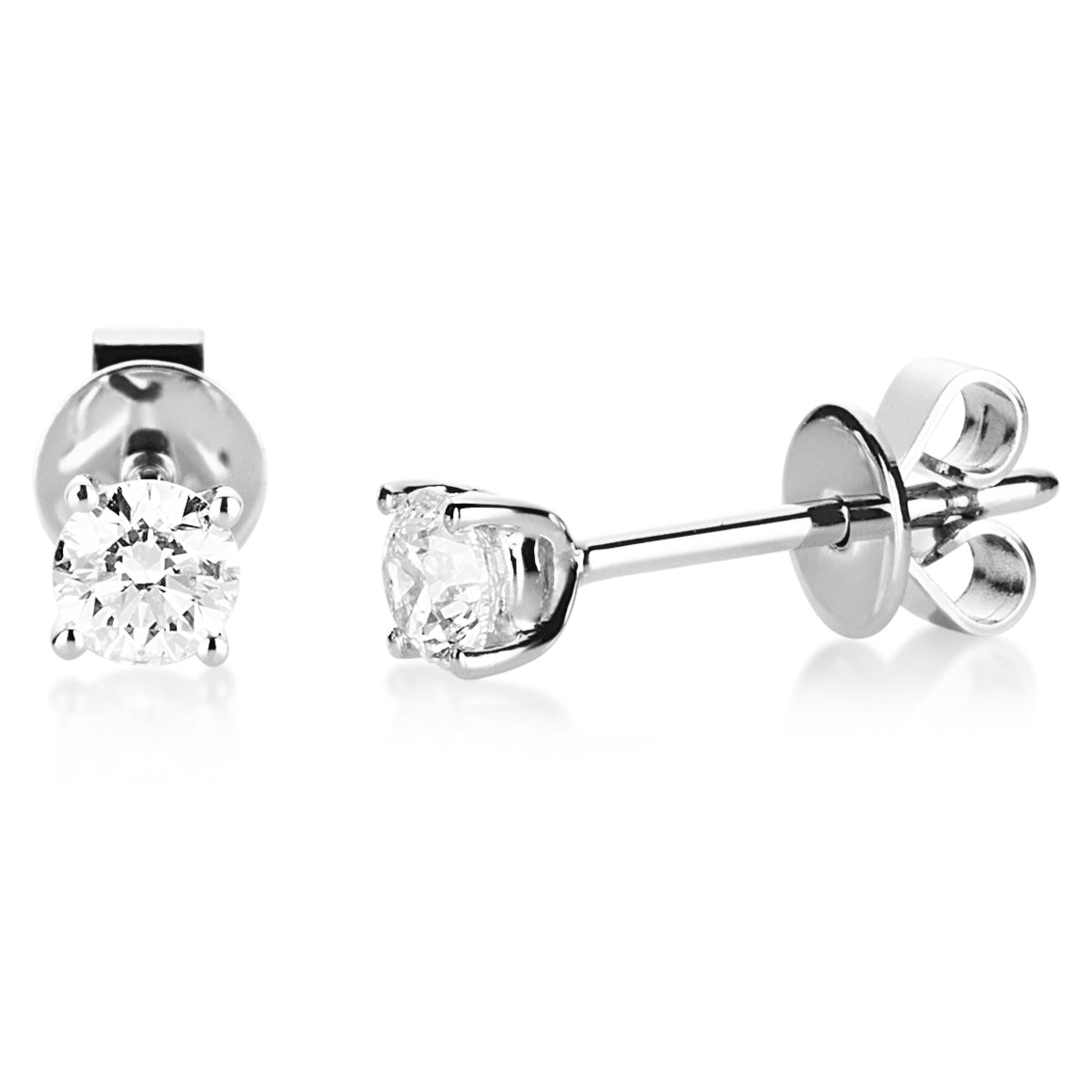 Clous diamants 4-griffes 0.50 ct.