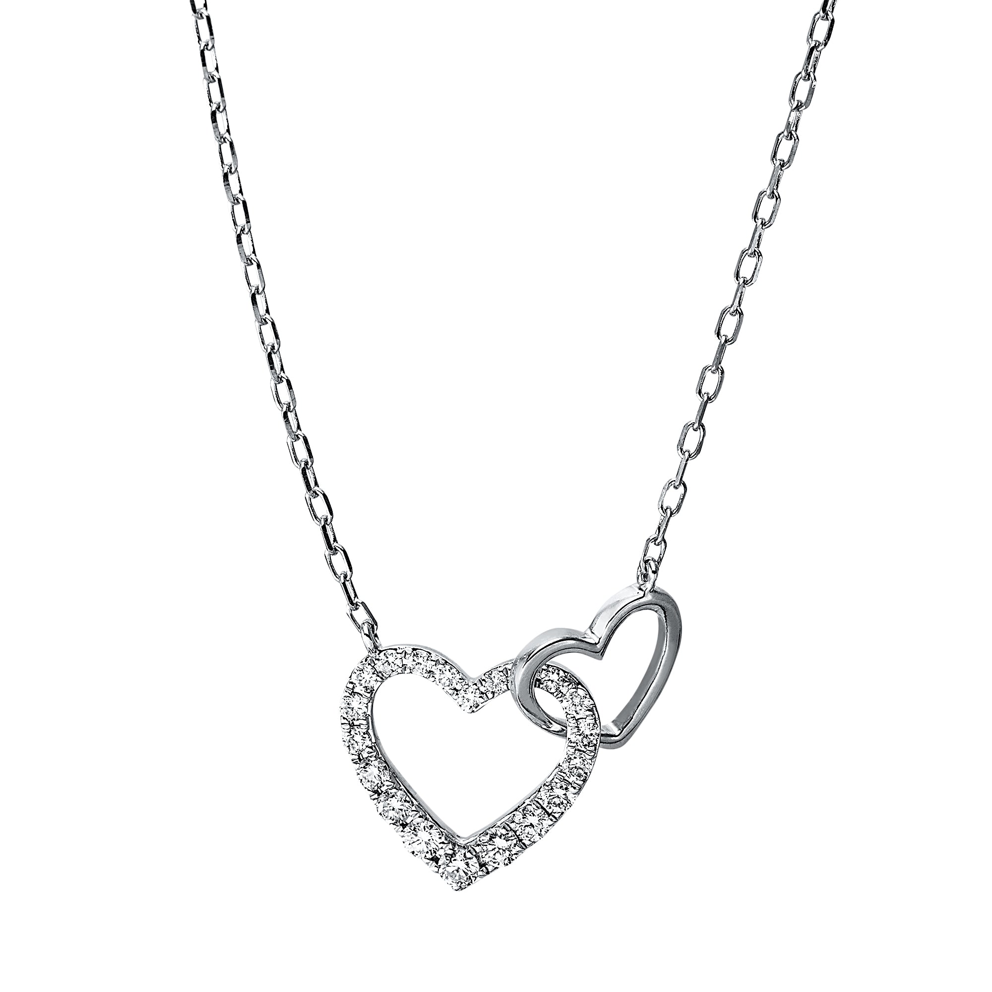 Collier cœurs enlacés