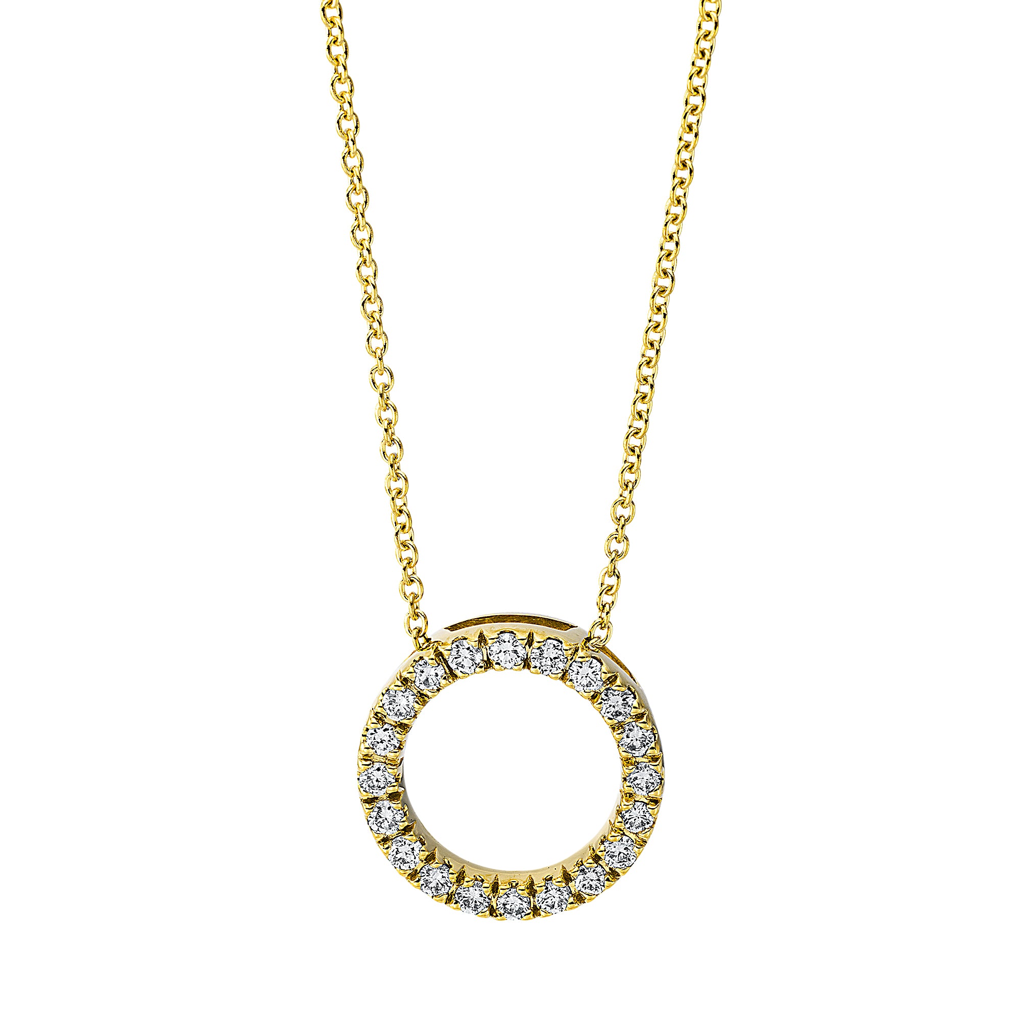 Collier pendentif rond