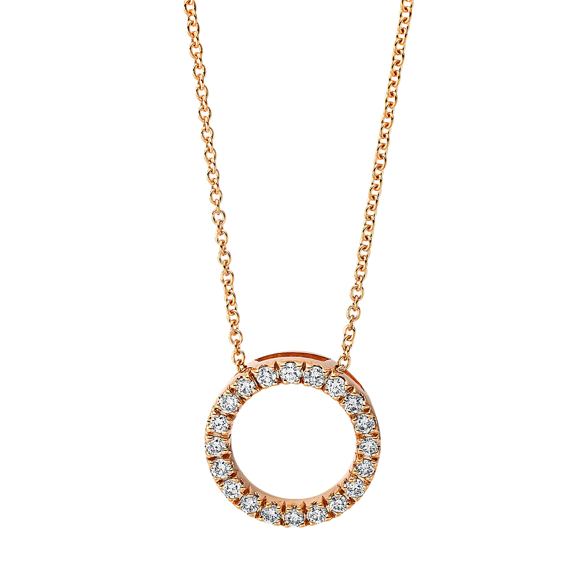 Collier pendentif rond