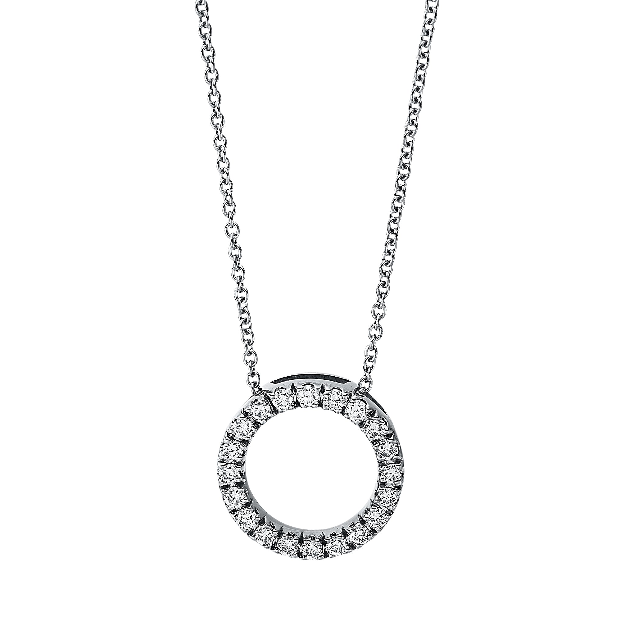 Collier pendentif rond