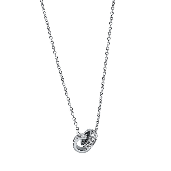 Collier anneaux enlacés