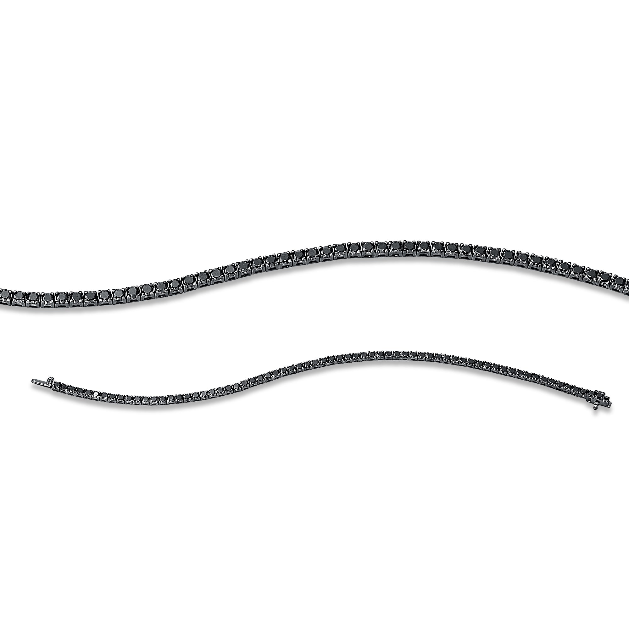 Bracelet Tennis Diamant Noir