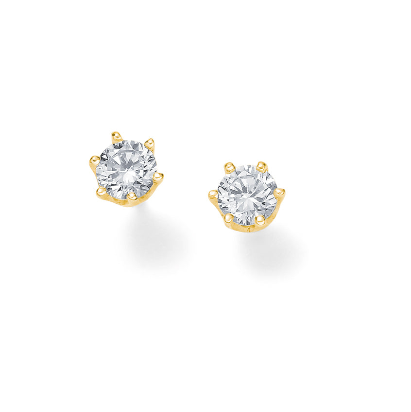 Clous diamants 6-griffes 1 ct.