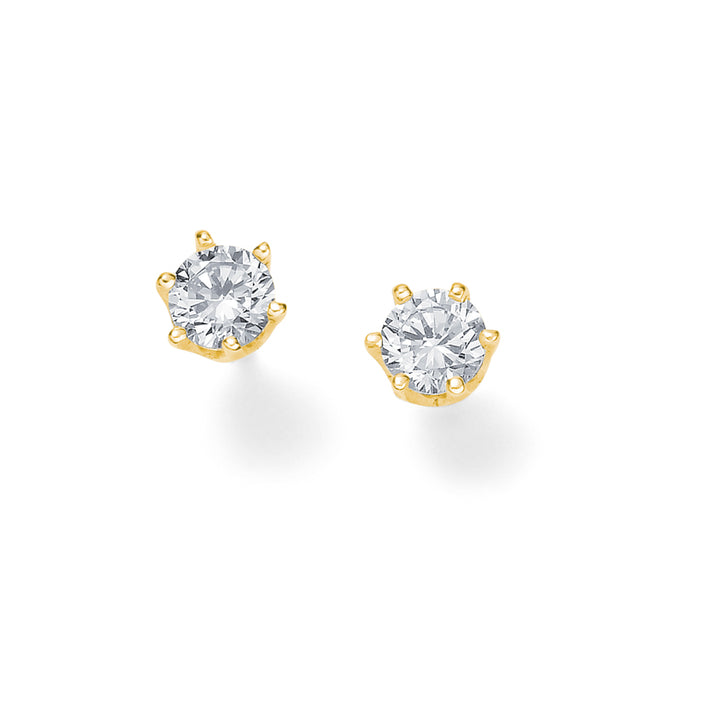 Clous diamants 6-griffes 1 ct.