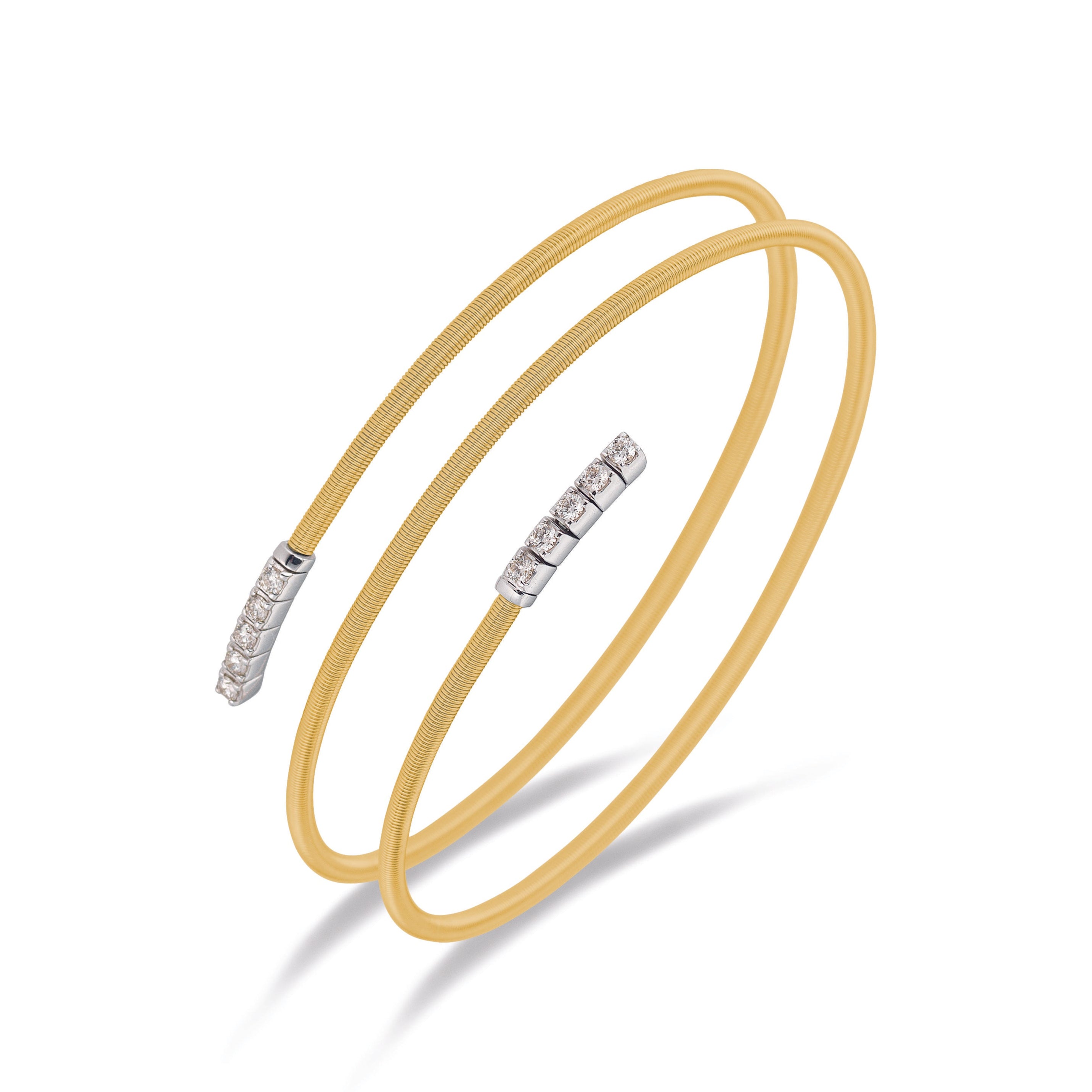 Bracelet diamants toi & moi or blanc