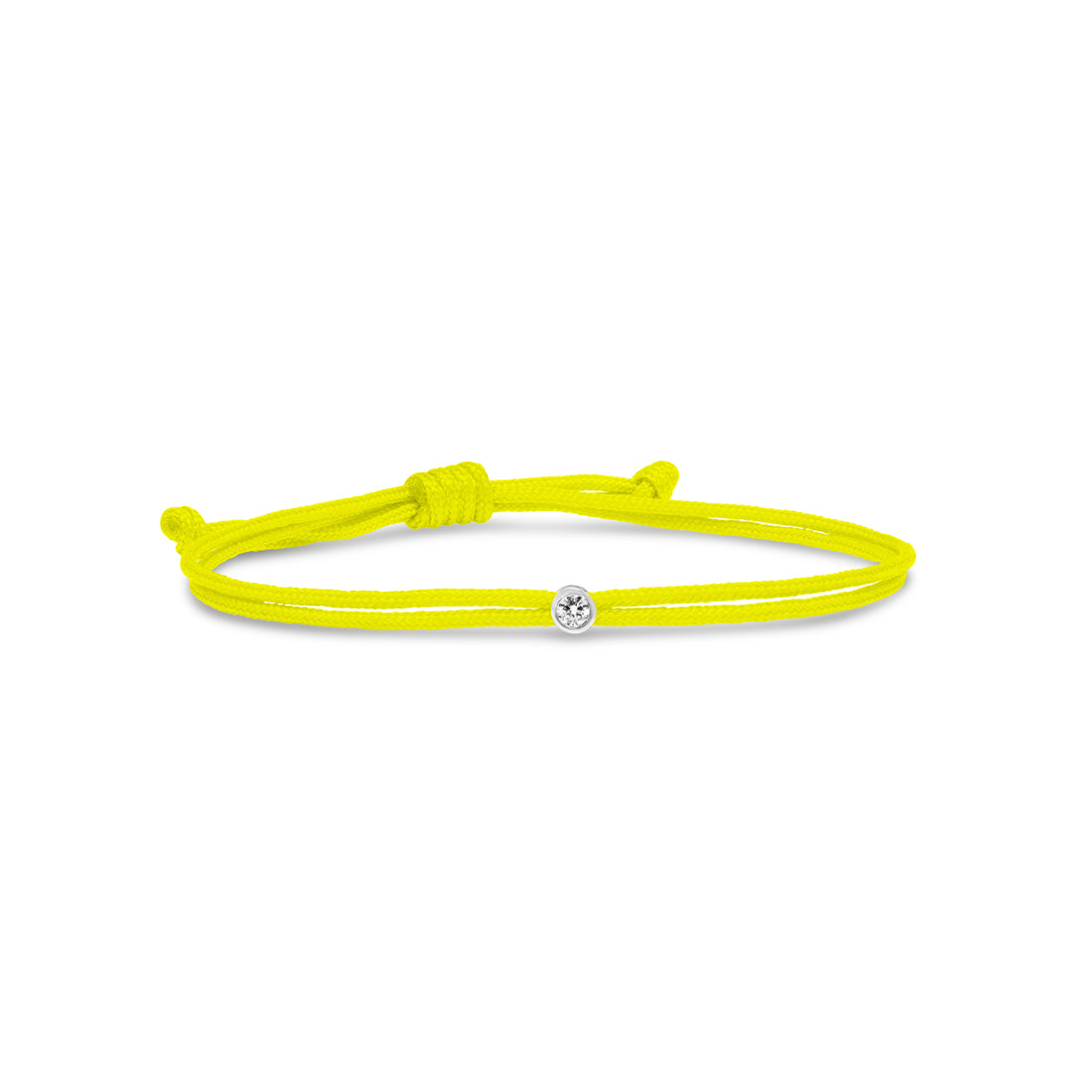 bracelet Cuty - fluo yellow cord
