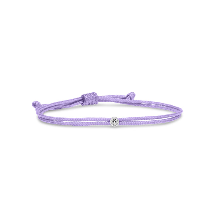 Bracelet Cuty - cordon mauve