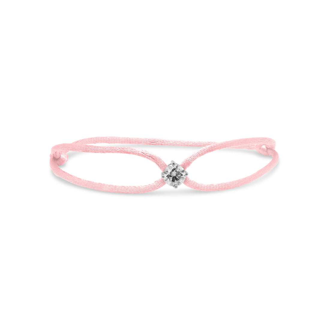Bracelet Glowy - cordon rose pastel