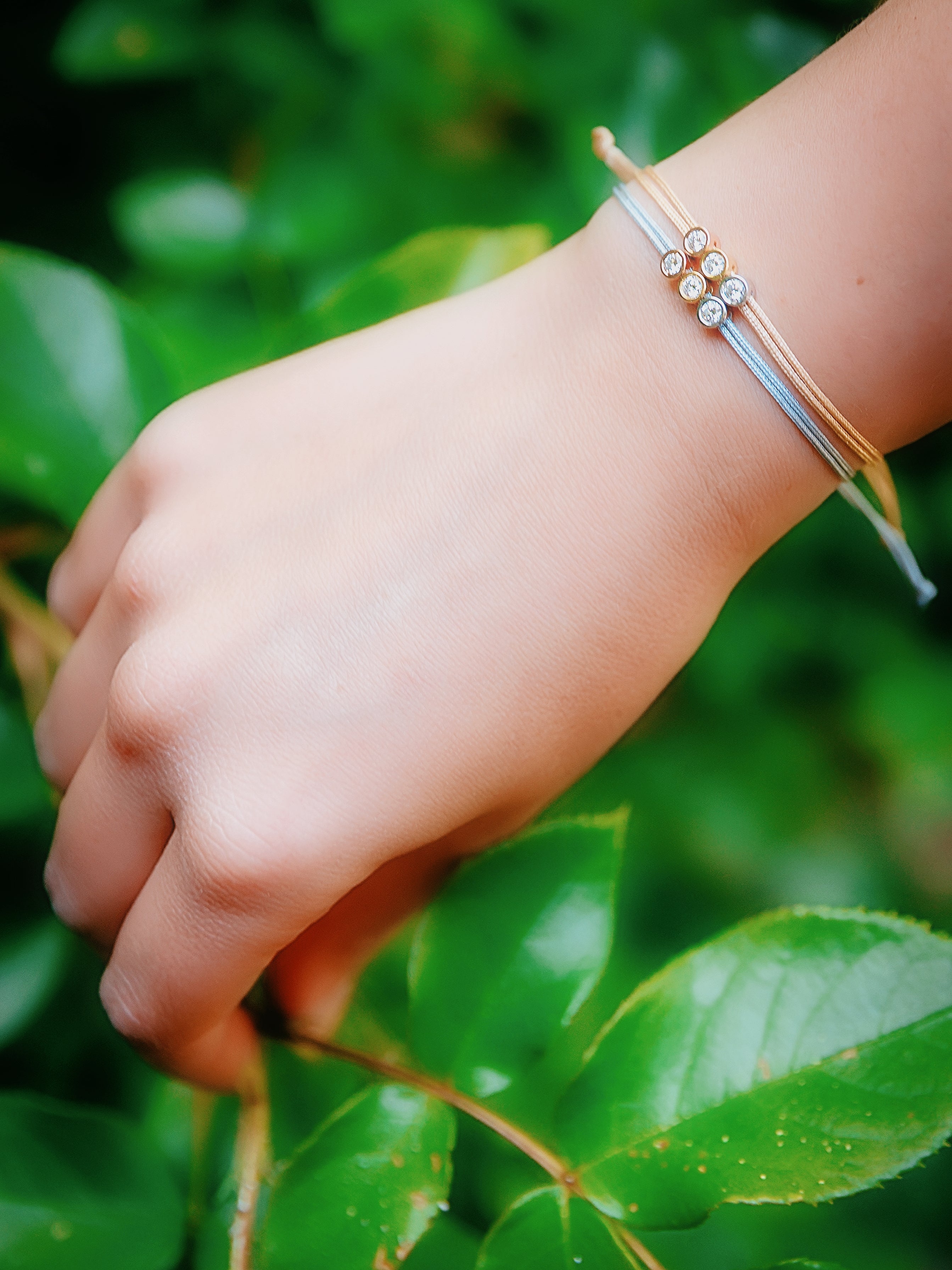 Bracelet Triply - cordon doré