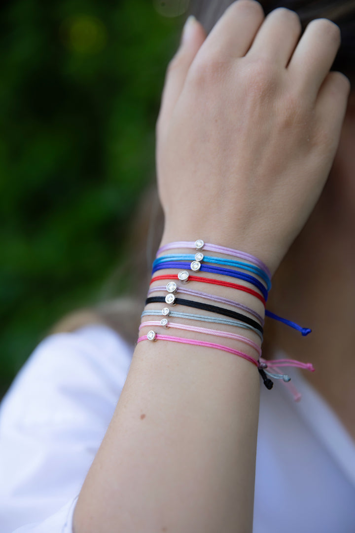 Bracelet Cuty - cordon rose