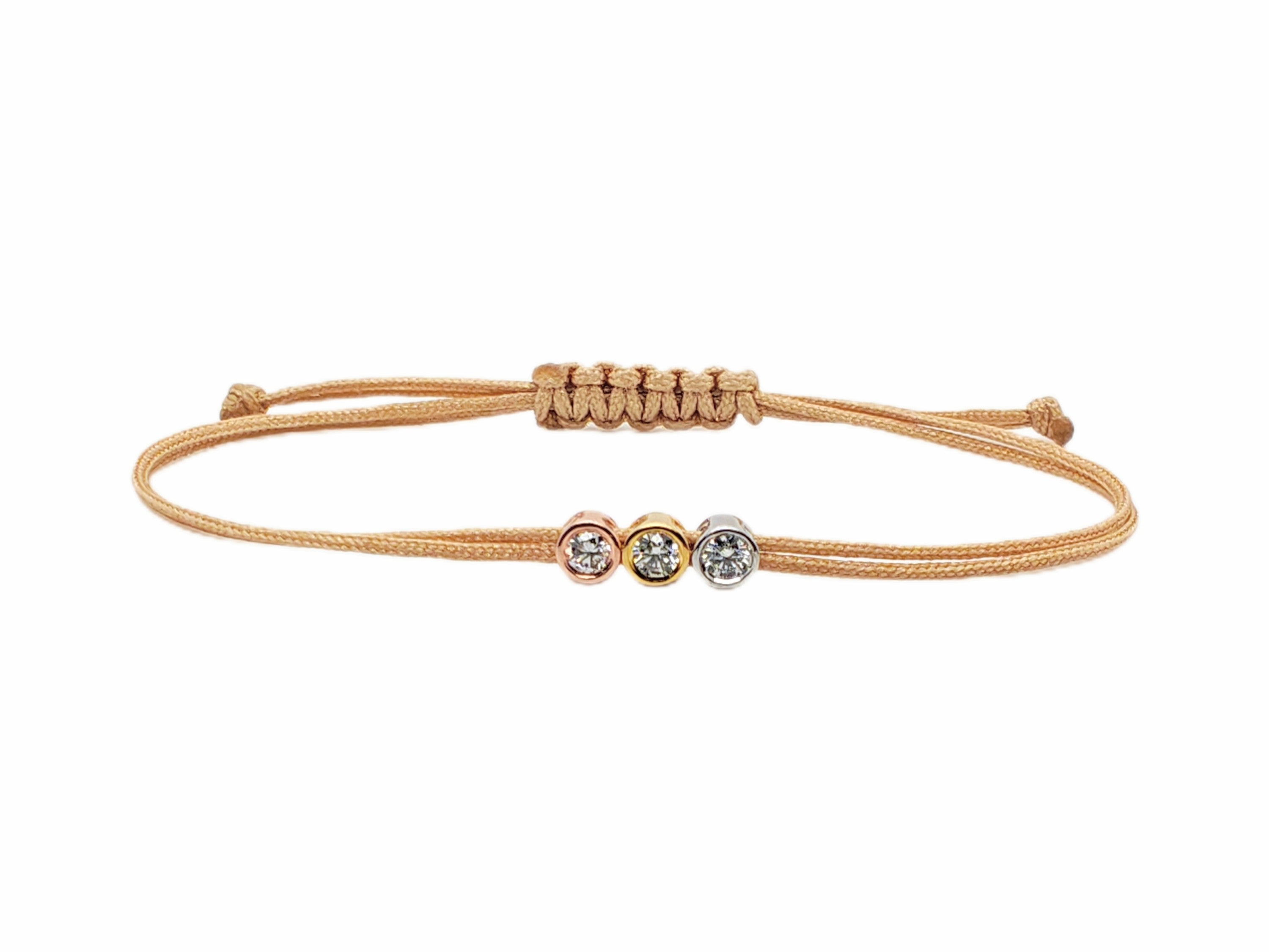 Bracelet Triply - cordon doré