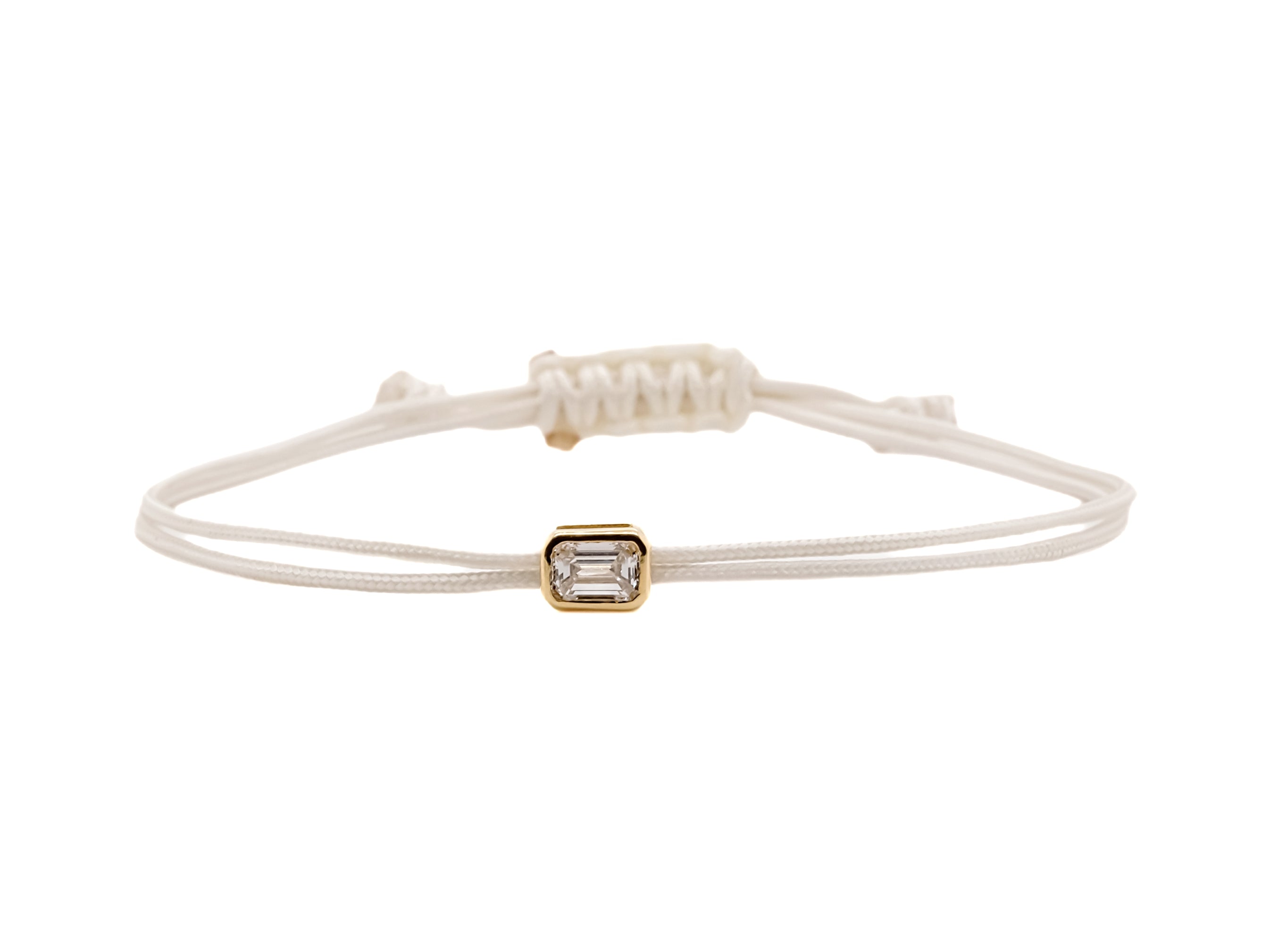 Bracelet Fancy Emeraude - monture serti-clos