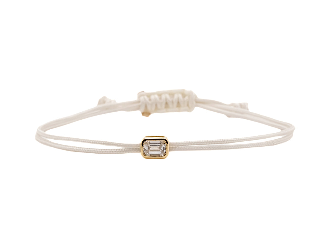 Bracelet Fancy Emeraude - monture serti-clos