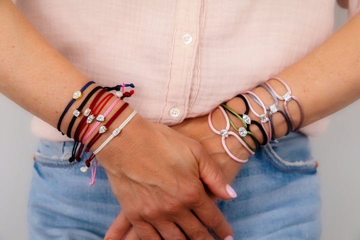 Bracelet Fancy Poire - monture griffes jaune