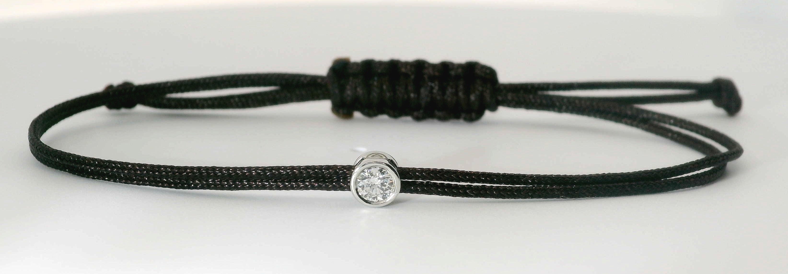 Bracelet Cuty - cordon noir