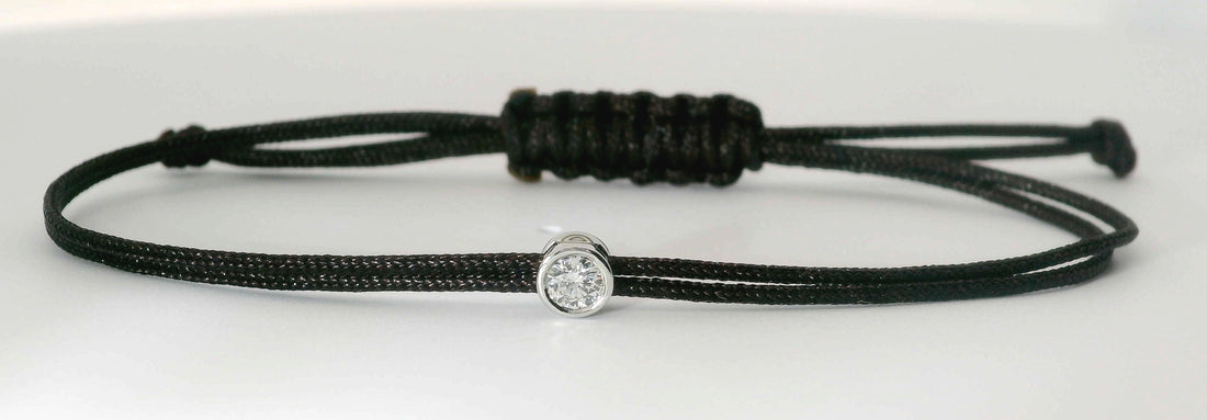 Bracelet Cuty - cordon noir