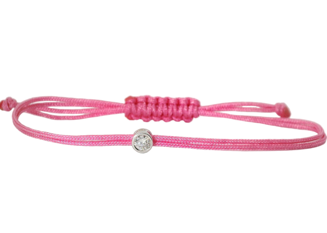 Bracelet Cuty - cordon rose