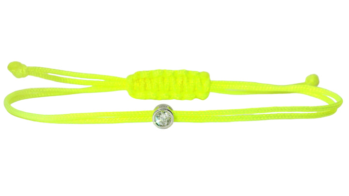 Bracelet Cuty - cordon jaune fluo