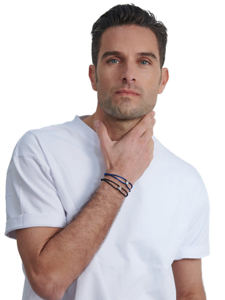 Bracelet Glowy - cordon bleu marine