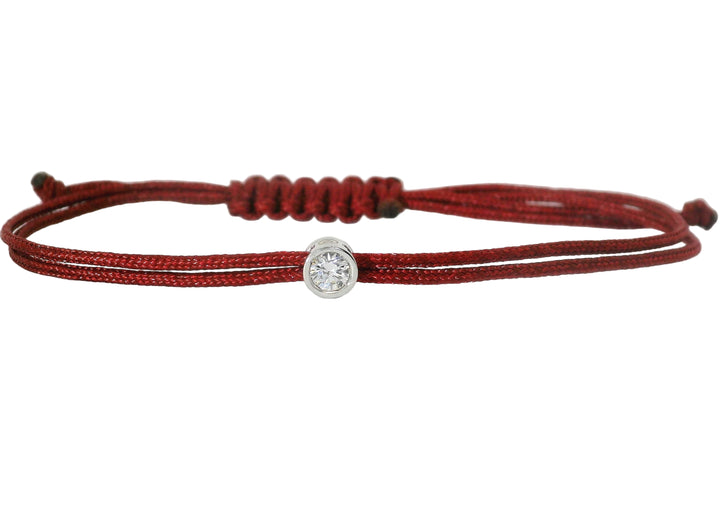 Bracelet Cuty - cordon bordeaux