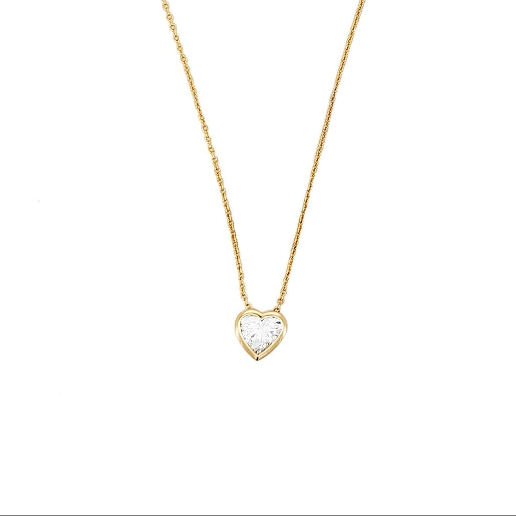 Collier Silver - diamant taille poire