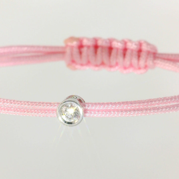 Bracelet Cuty - cordon rose clair
