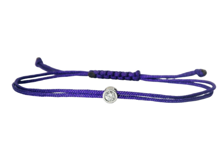 Bracelet Cuty - cordon violet
