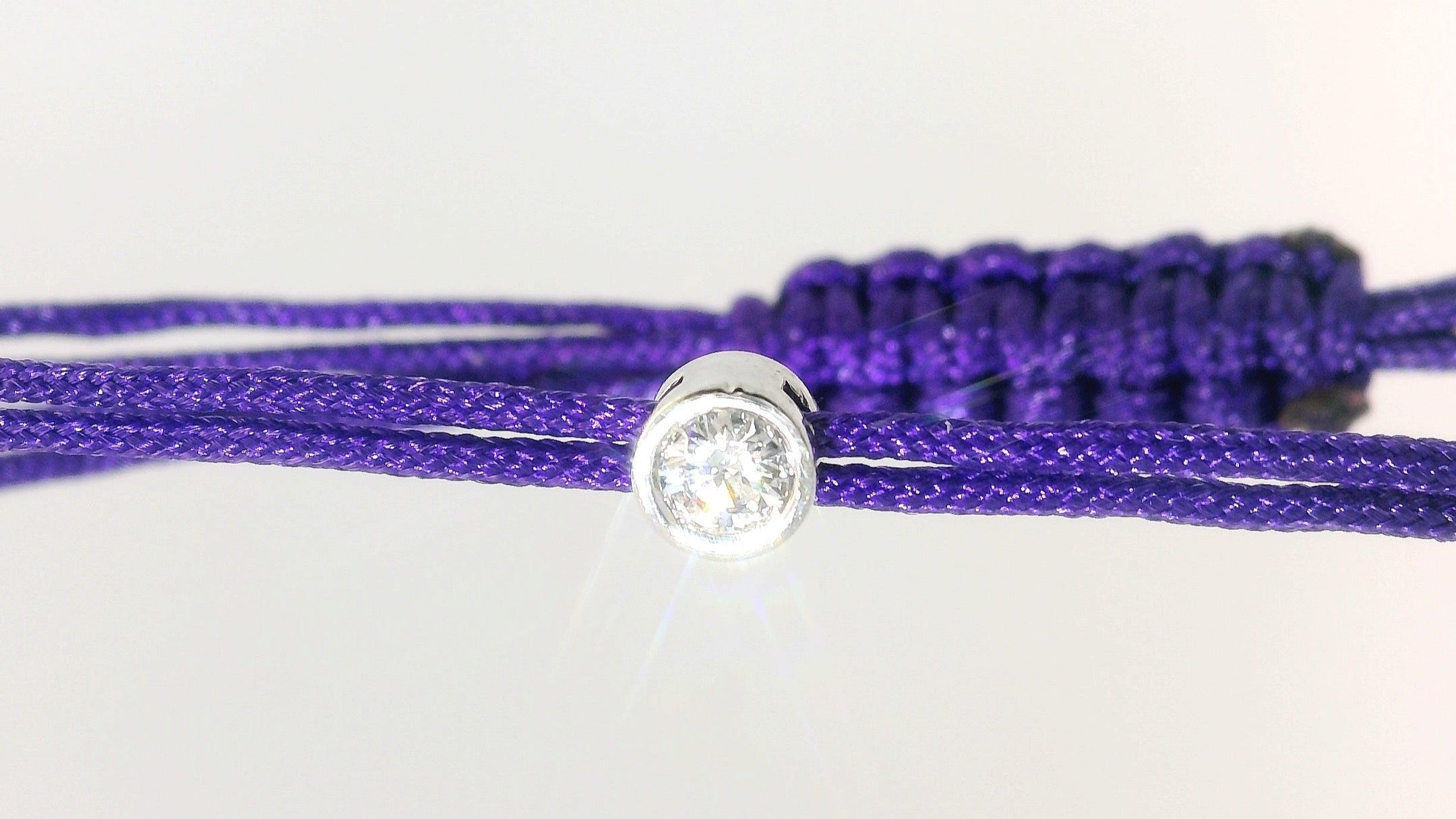 Bracelet Cuty - cordon violet