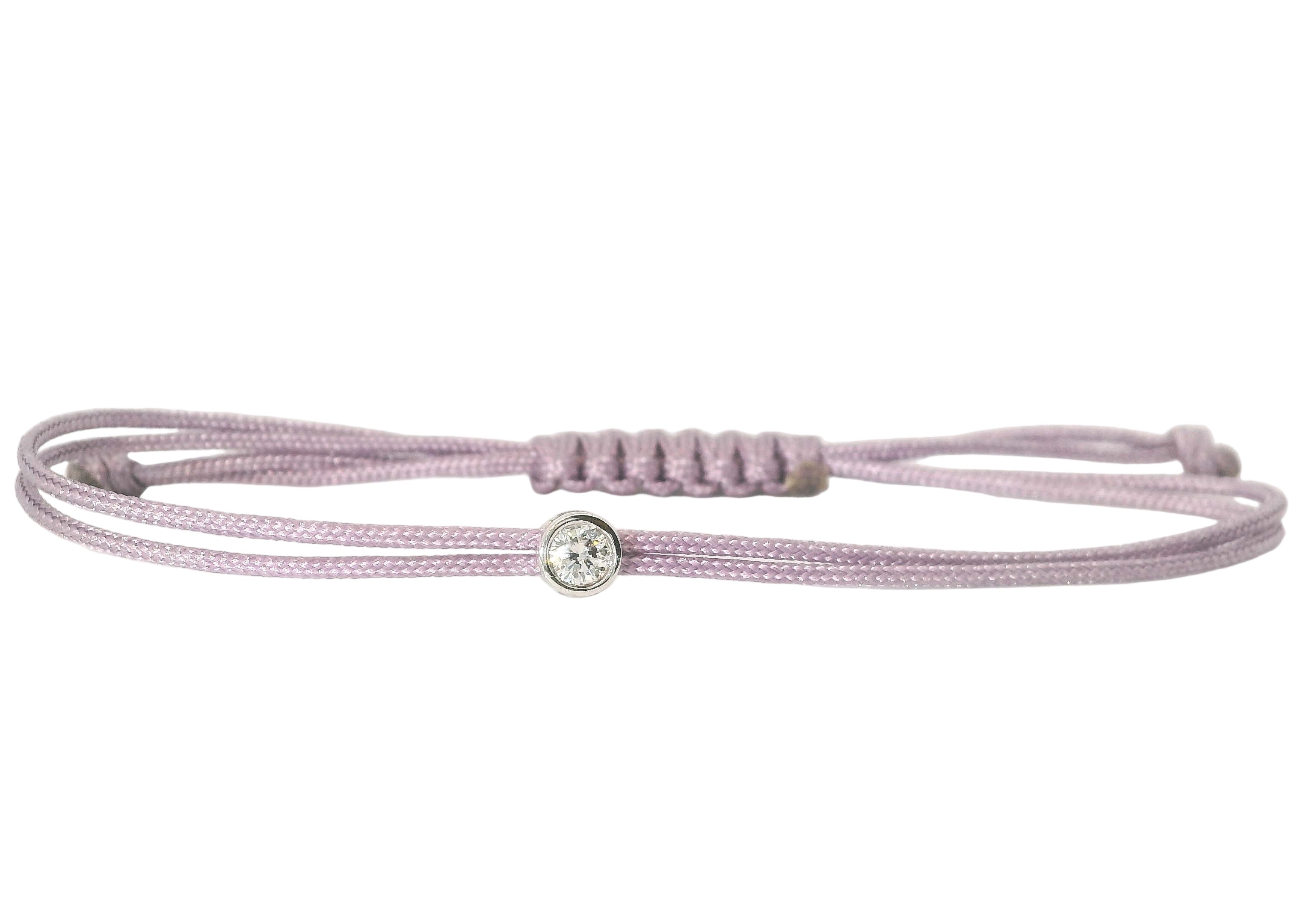 Bracelet Cuty - cordon mauve