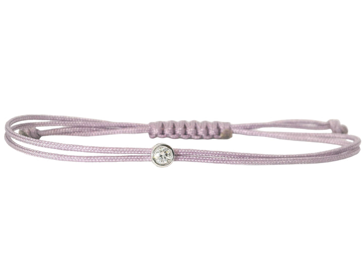 Bracelet Cuty - cordon mauve