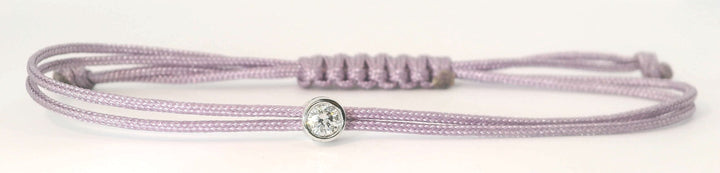 Bracelet Cuty - cordon mauve