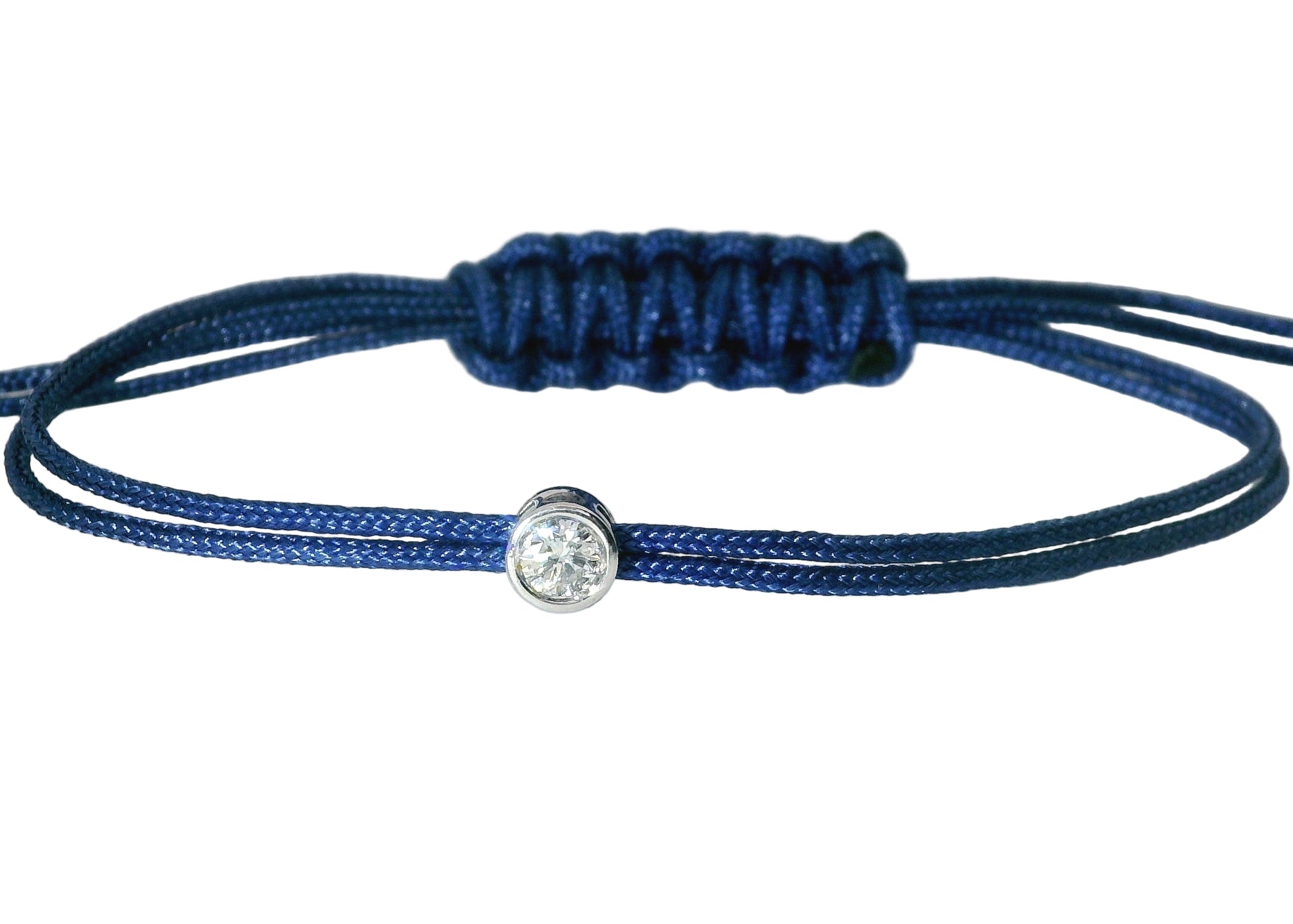 Bracelet Cuty - cordon bleu marine