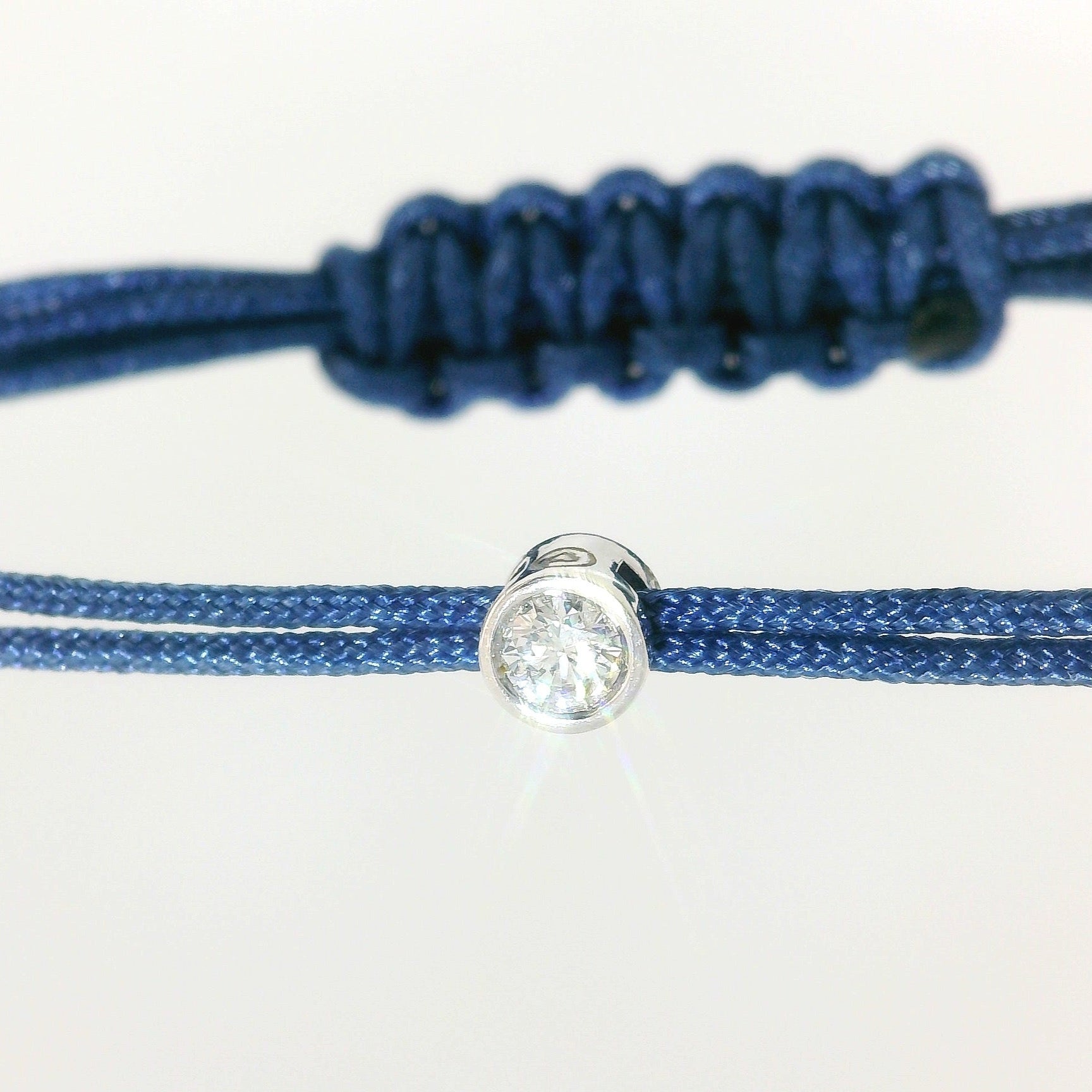 Bracelet Cuty - cordon bleu marine
