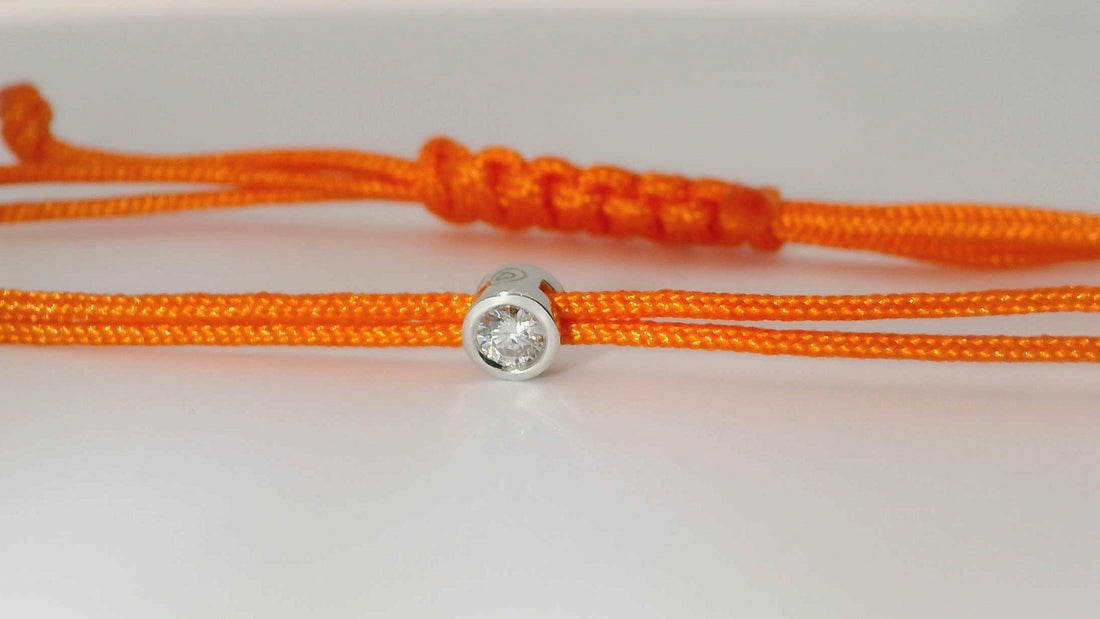 Bracelet Cuty - cordon orange